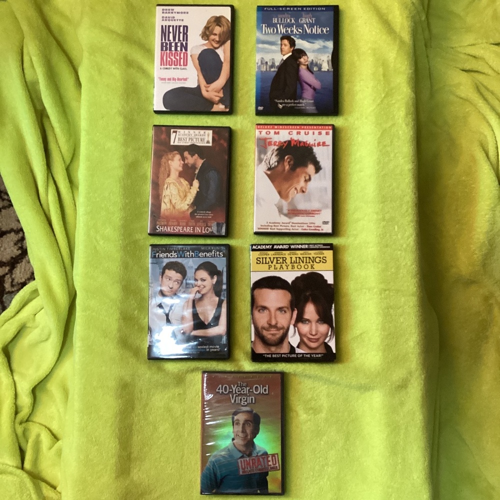 Rom Com Romance DVD LOT OF 7 (1 brand New)